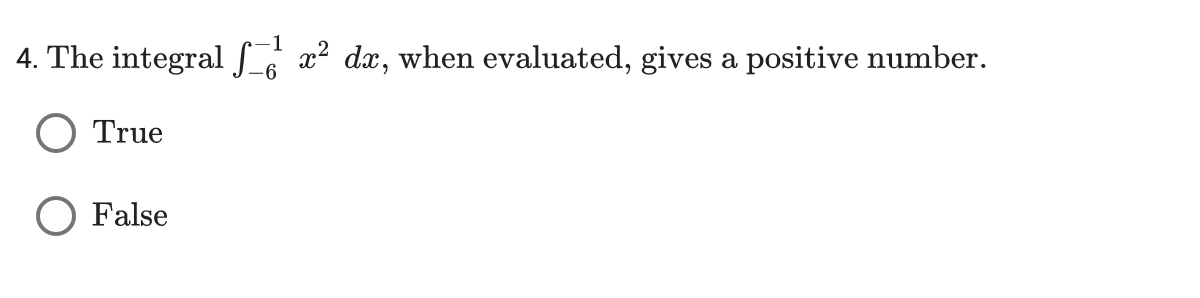 1 c2 dc, when evaluated, gives a positive number. 4. The integral