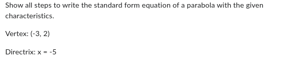 -4y - 76 = 0Show all steps to rewrite the conic section