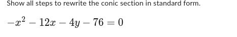 the conic section represented by the given equation. x - yz +