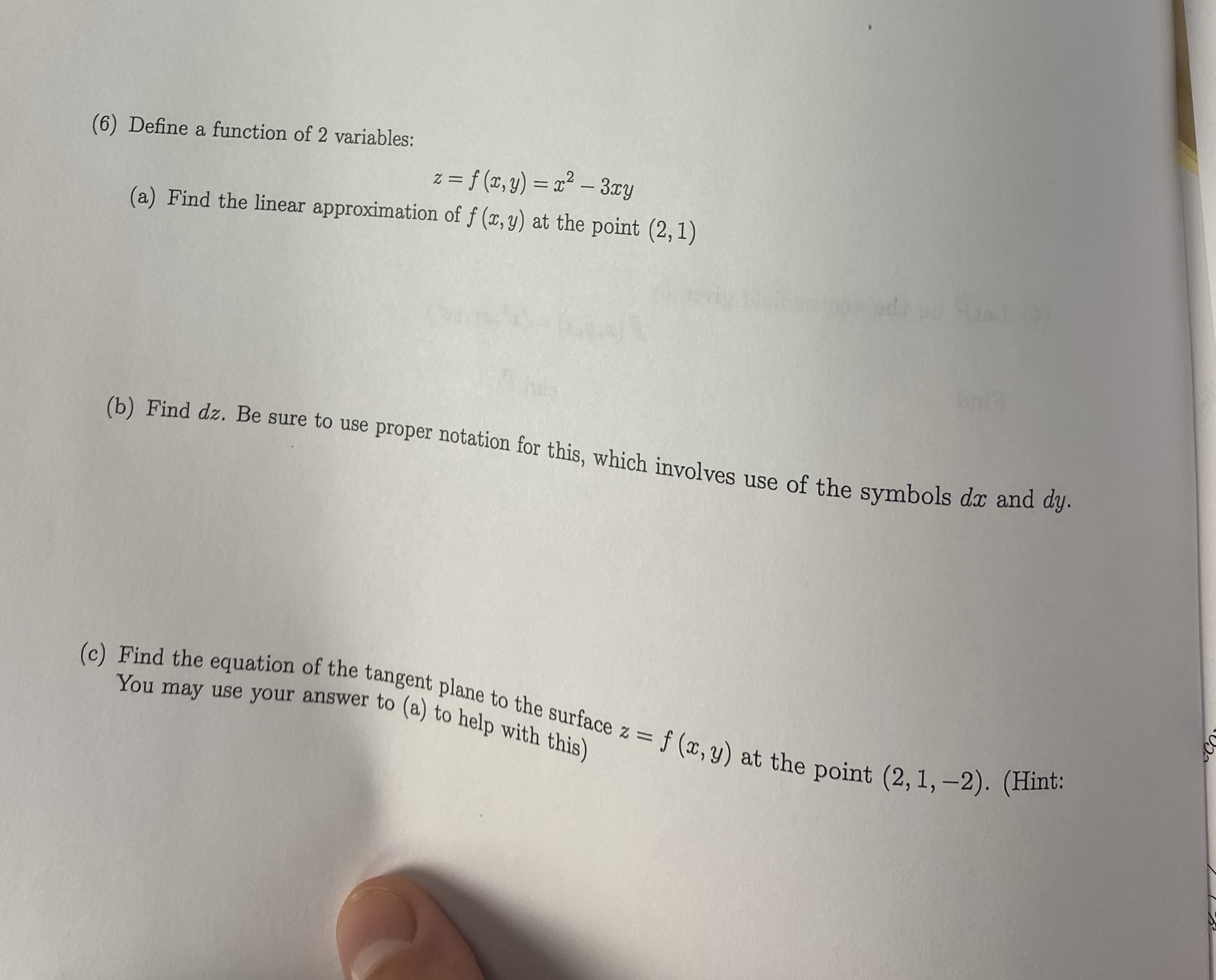  Hello! Please help me out with this calculus 3 problem. I