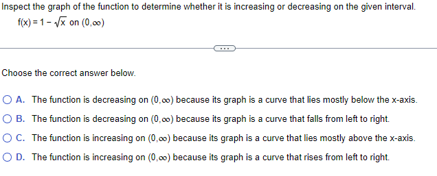 on ( - co,co) because its graph is a line with a