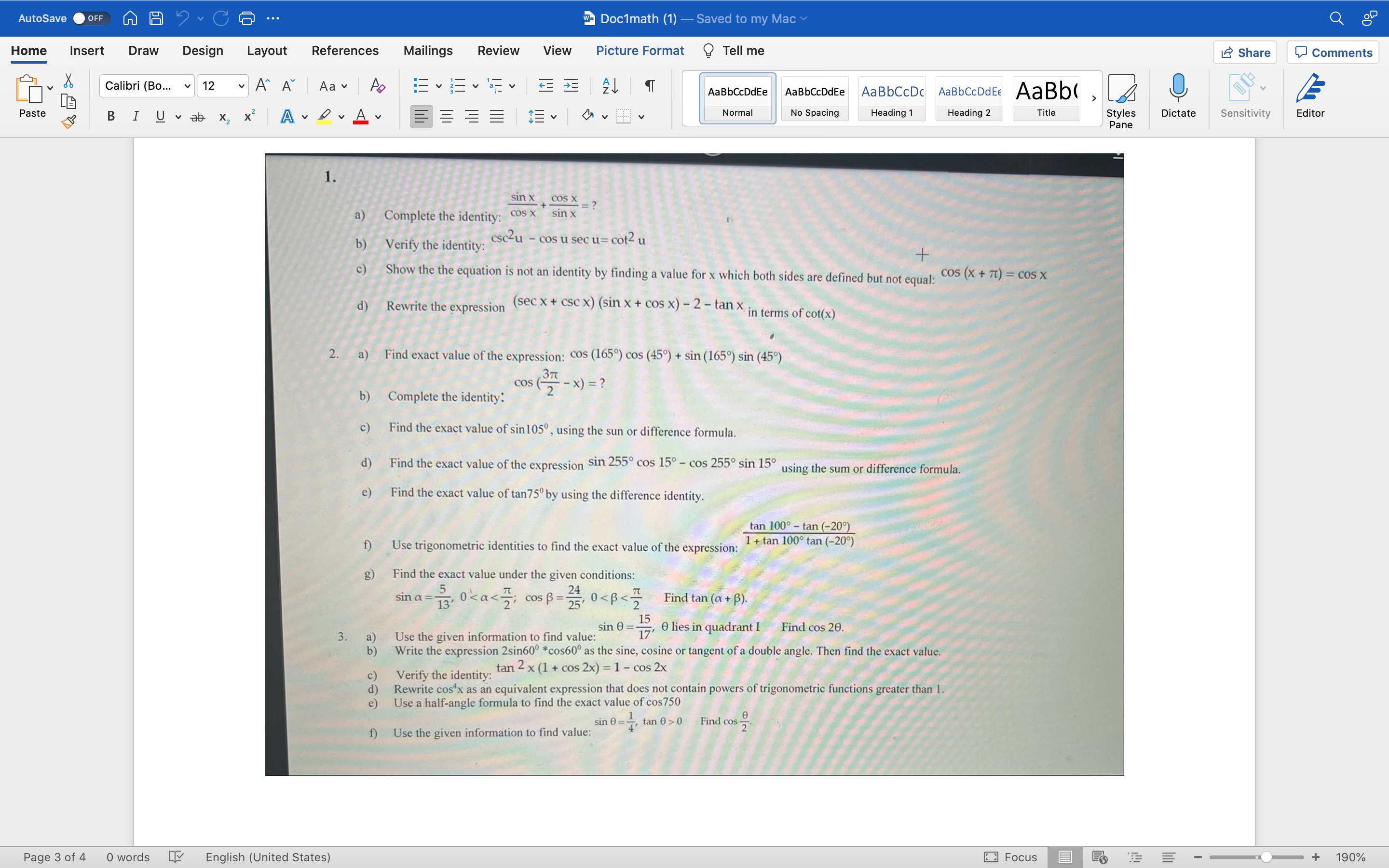 and an angle (SSA) of a triangle are given. Determine whether the