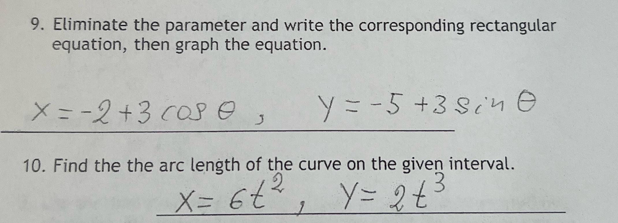the corresponding rectangular equation, then graph the equation. * =-2+ 3 rose