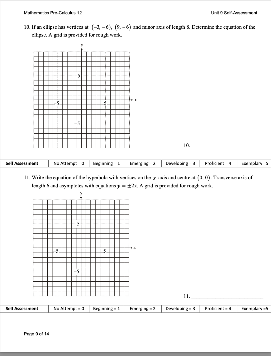 ) - -1 4 9 5 5 Self Assessment No Attempt =