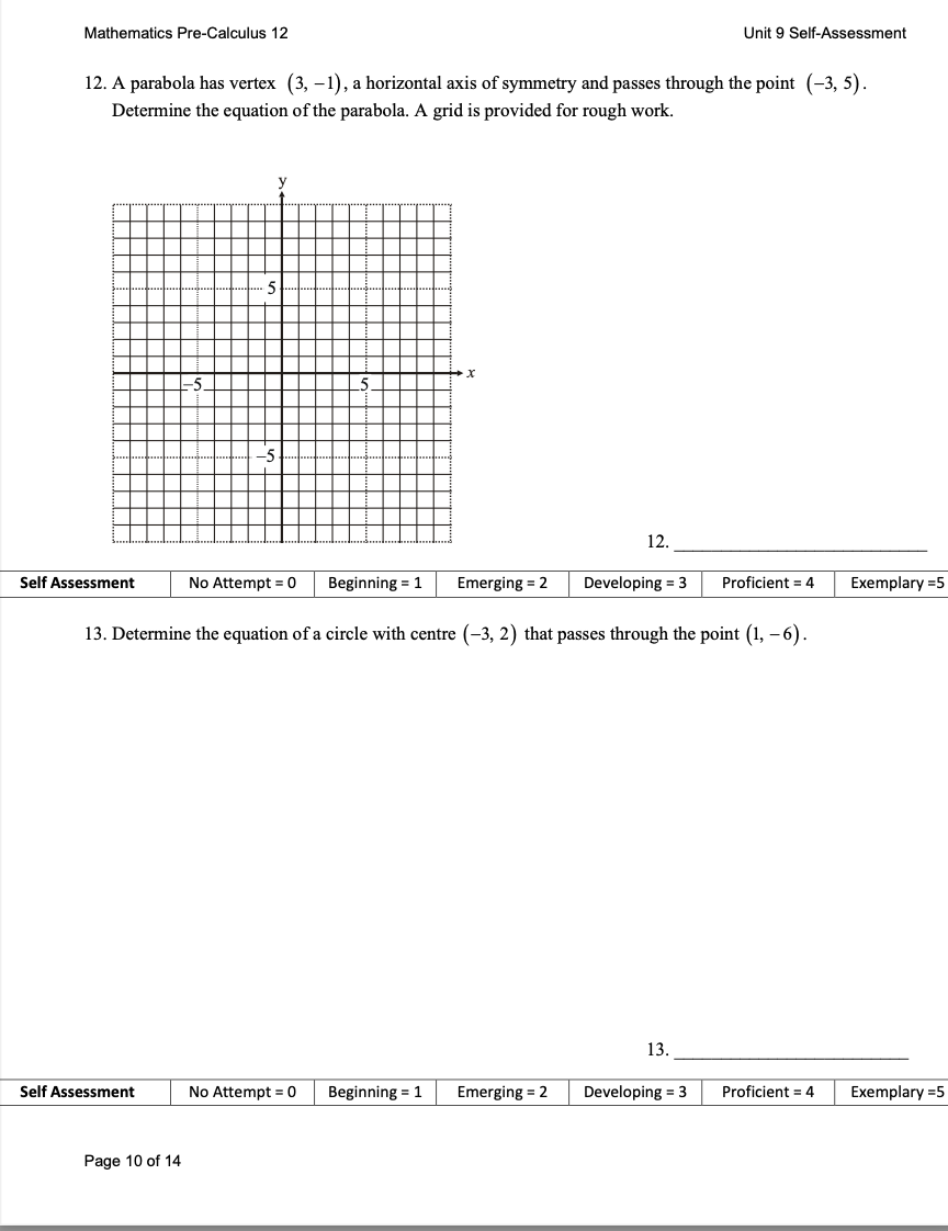 0 Beginning = 1 Emerging = 2 Developing = 3 Proficient =