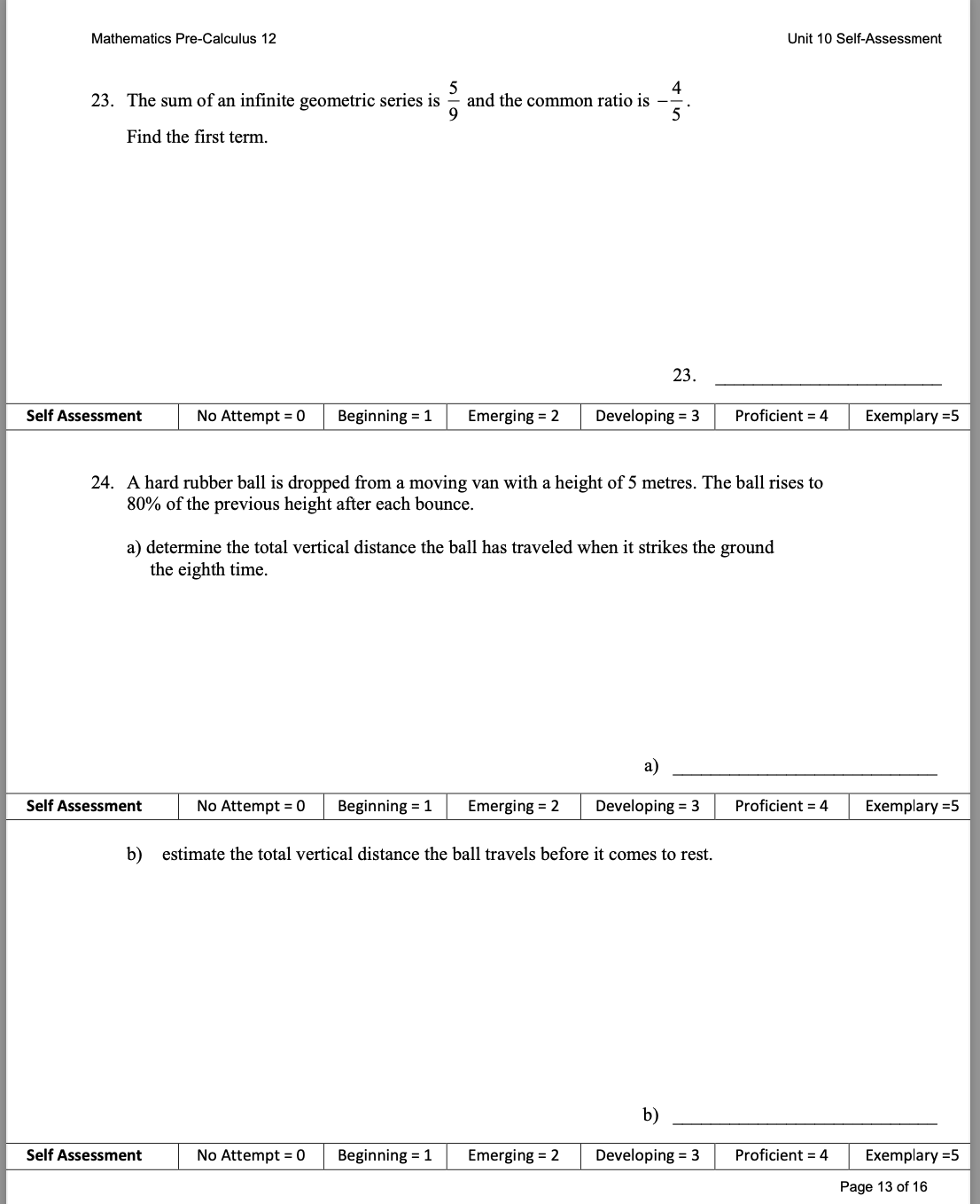 = 4 Exemplary =5 b) 6x2 + 12 + 6x - 3=0