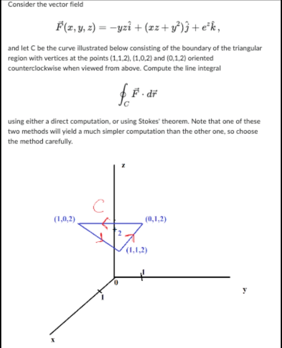  solve this question Consider the vector field F(x, y, z) =