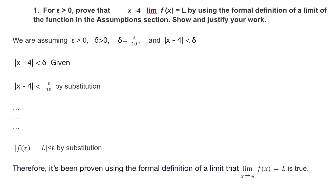  below is my answer for the bolded question. My instructor says
