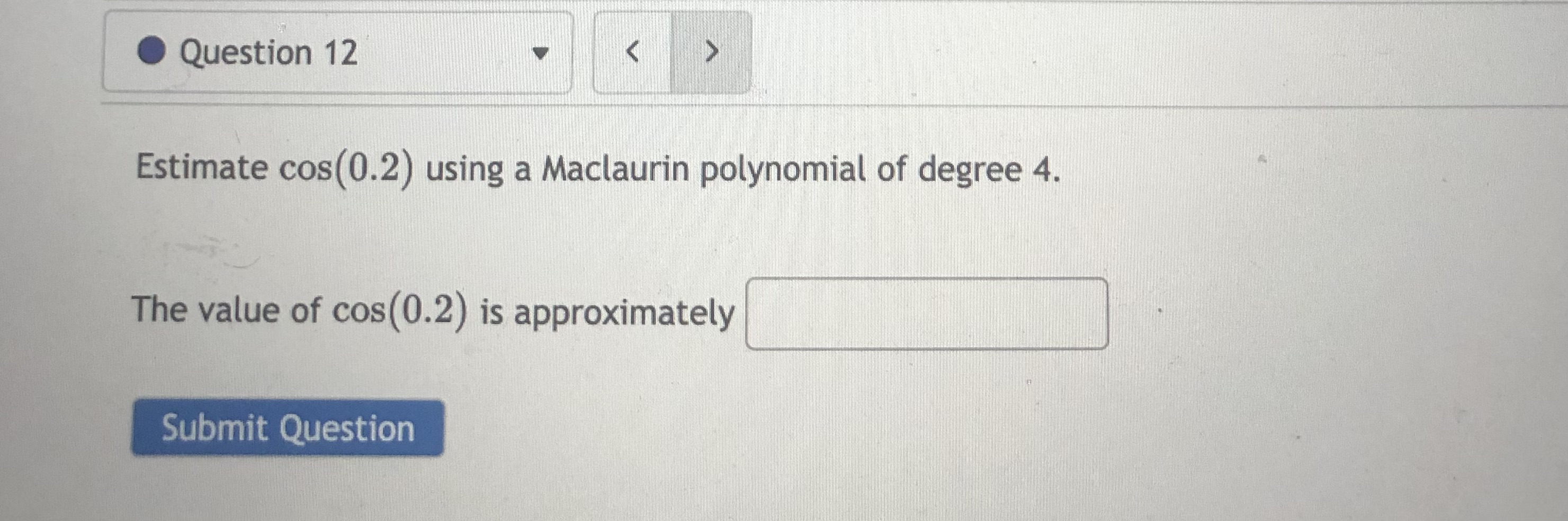 the given function at x = 0. Use exact values. f(z) =