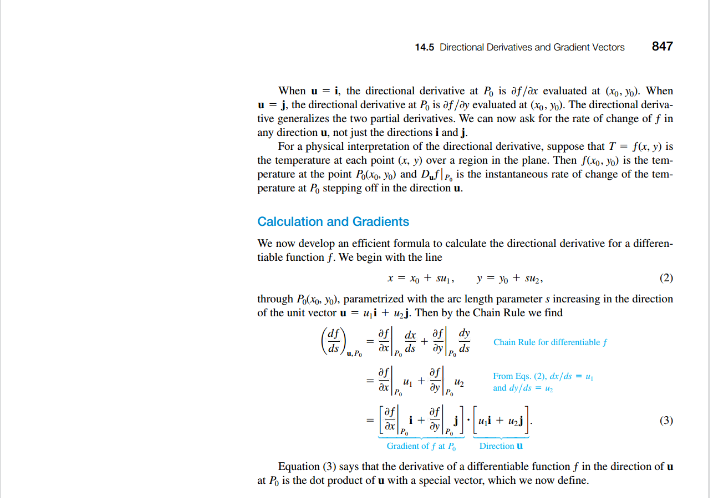 important here. We introduce the gradient vector. The triangle used for the