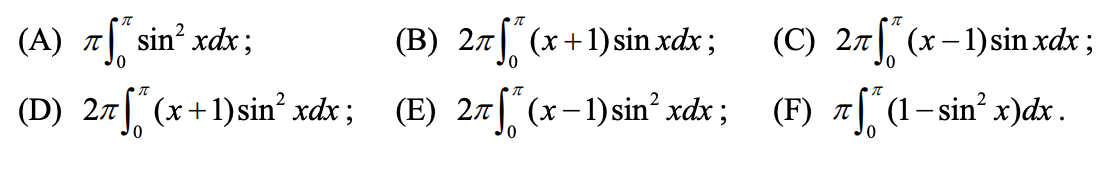  1. Let R be the region bounded by the graph of