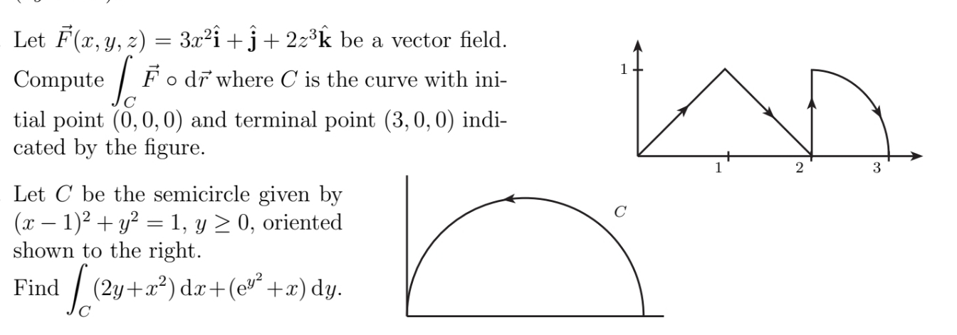 3x2i + j + 223k be a vector field. Compute / F