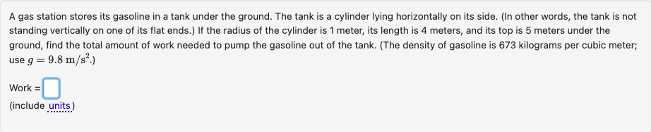  Please Help. I do not understand A gas station stores its