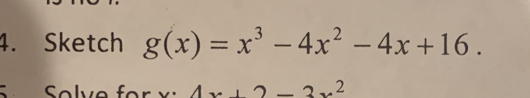 Sketch g(x) = x 3