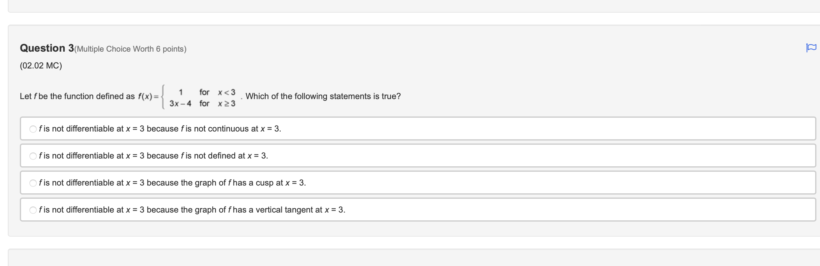 2. O lim f(1+h)-f(1) =2 h-+0 h O . f(2) -f(1) 2-1Question