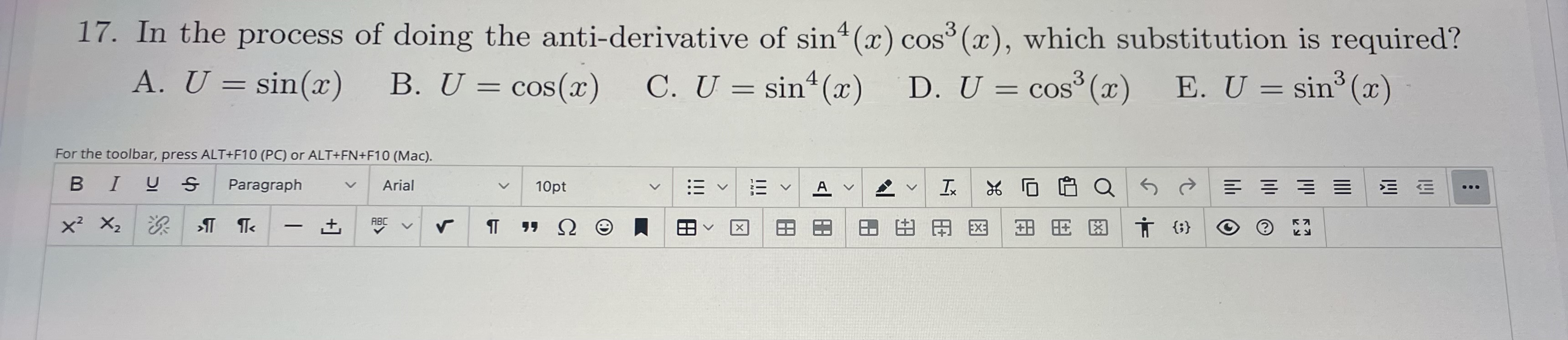 for an indefinite integral involving the expression \\ 25 + 4x2. What