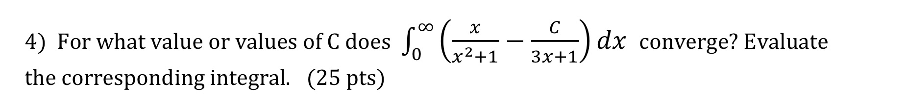 Help me this one plsss X C 4) For what value