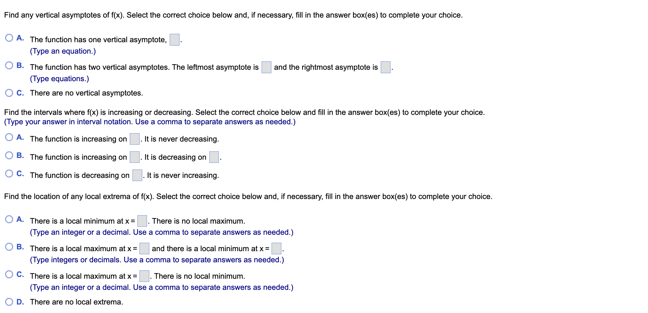 the correct choice below and, if necessary, fill in the answer box(es)