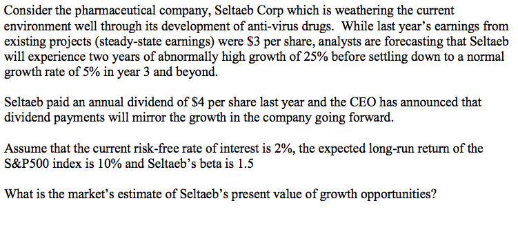 know how to. Consider the pharmaceutical company, Seltaeb Corp which is weathering