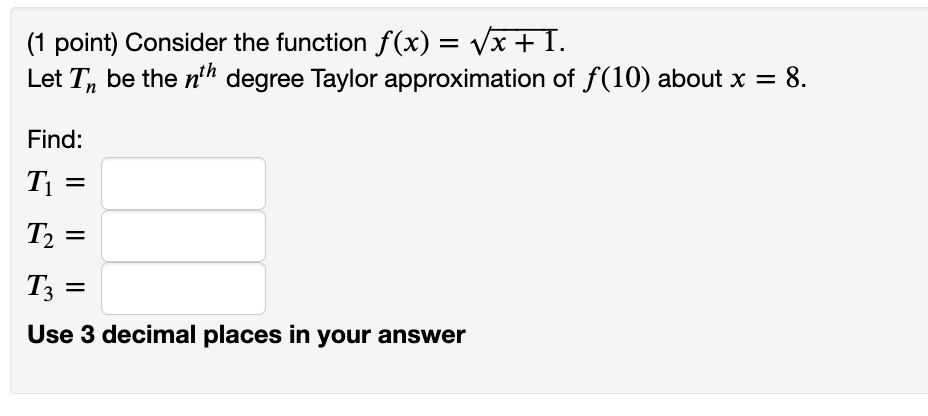 sigma notation to write the Taylor series about x = x0 for