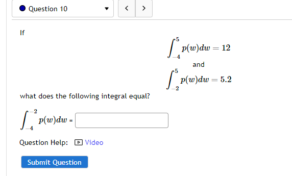 > from > = 2 to = = 5 using a Right
