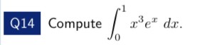 How do I solve these questions? Q14 Compute pet dr.\f- Let