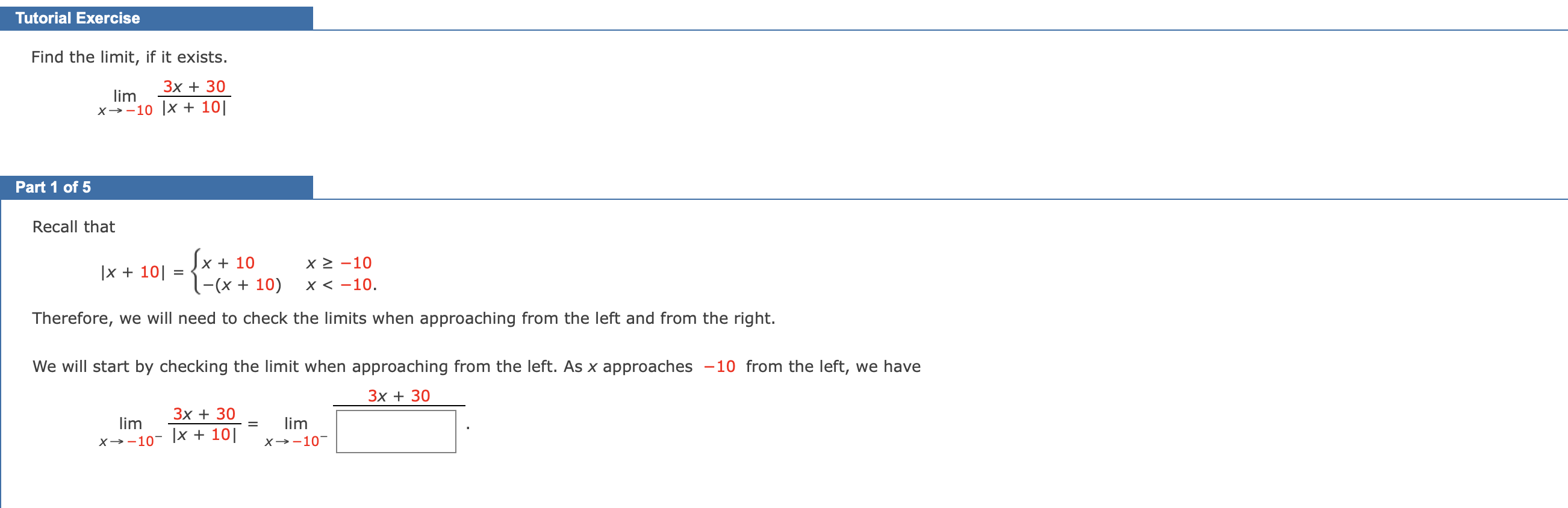 x = 8.5, 8.1, 8.05, 8.01, 8.005, 8.001, 7.9, 7.95, 7.99, 7.995,
