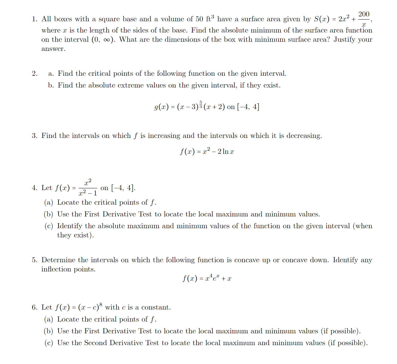 . All boxes With a square base and a volume of 50