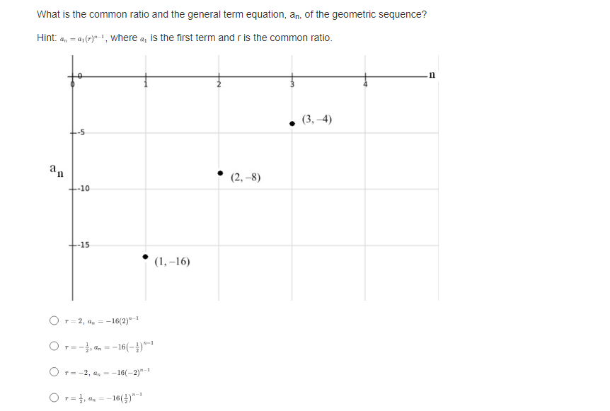 What are the first three terms of the sequence and what is