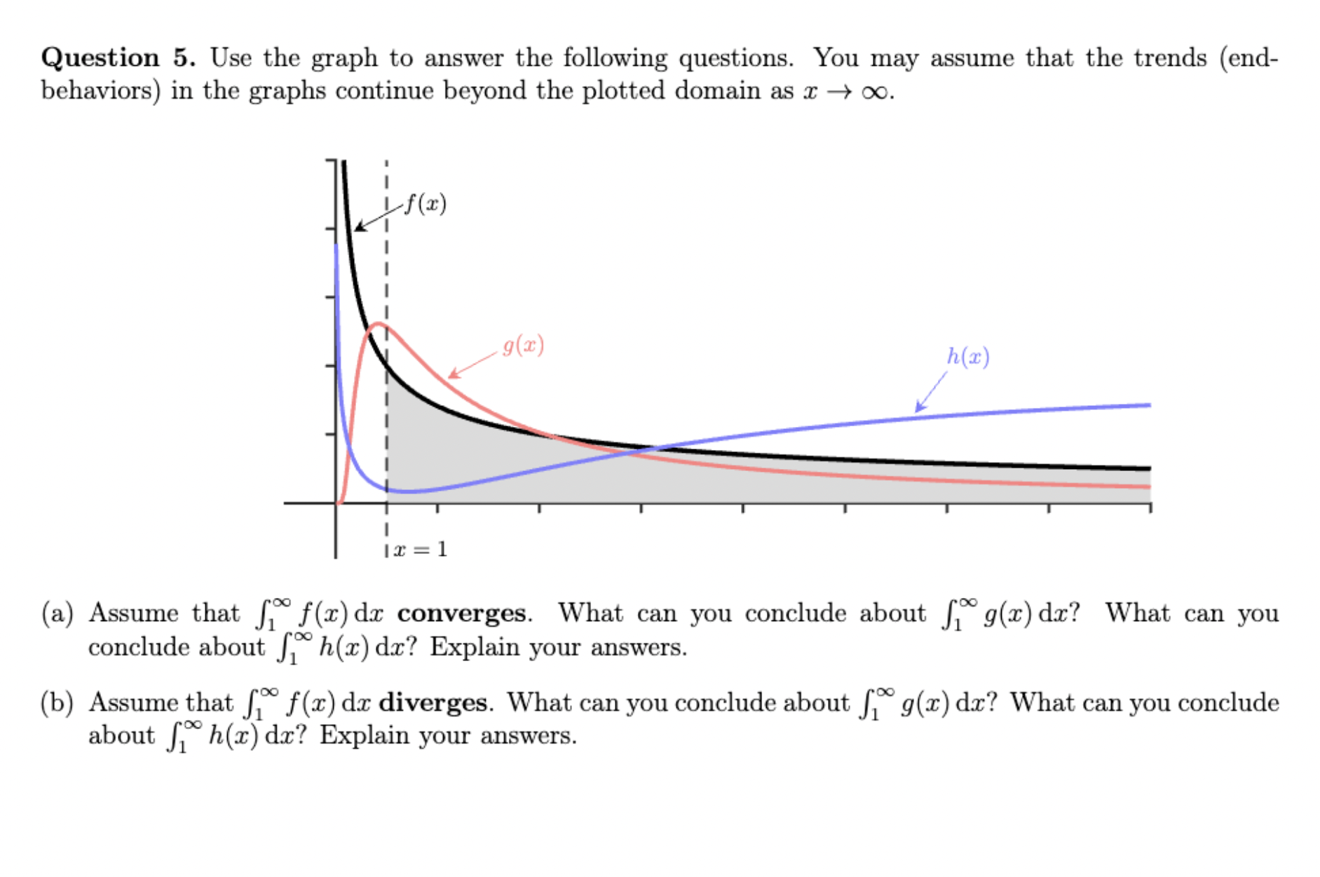 converges or diverges. Evaluate those that converge. (a) [:0 are\" da: 1