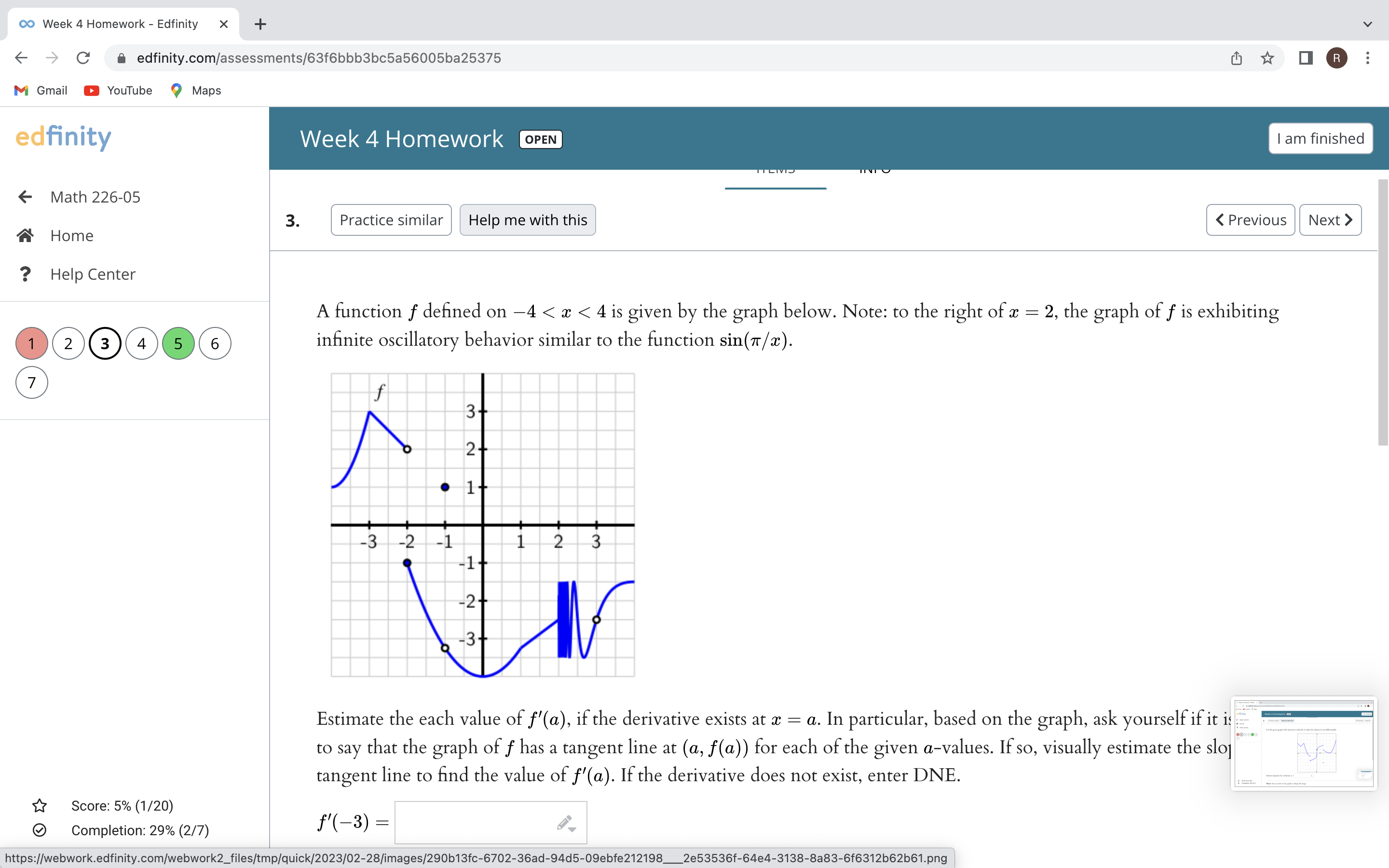 along a straight road at time t in minutes is given by