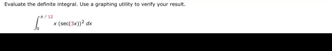 r/ 12 x (sec(3x))2 dx