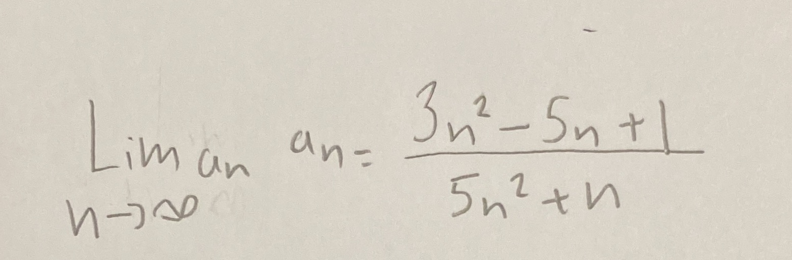  Determine the Limit. 