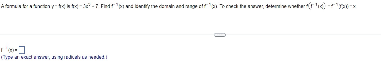 (f(x)) =x. . . . F 1 ( x ) = [