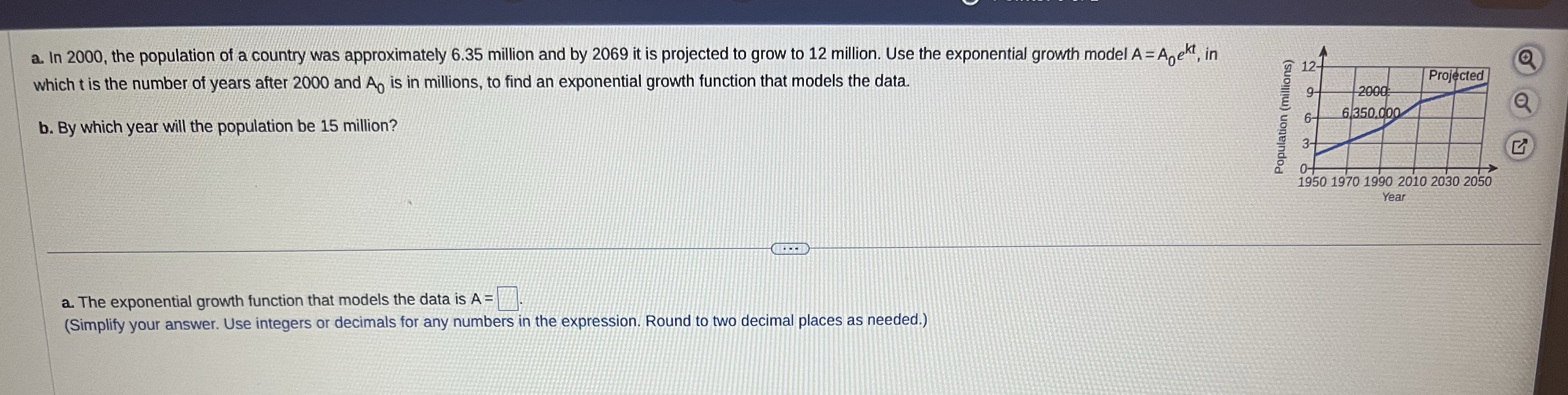 the population of a country was approximately 6.35 million and by 2069