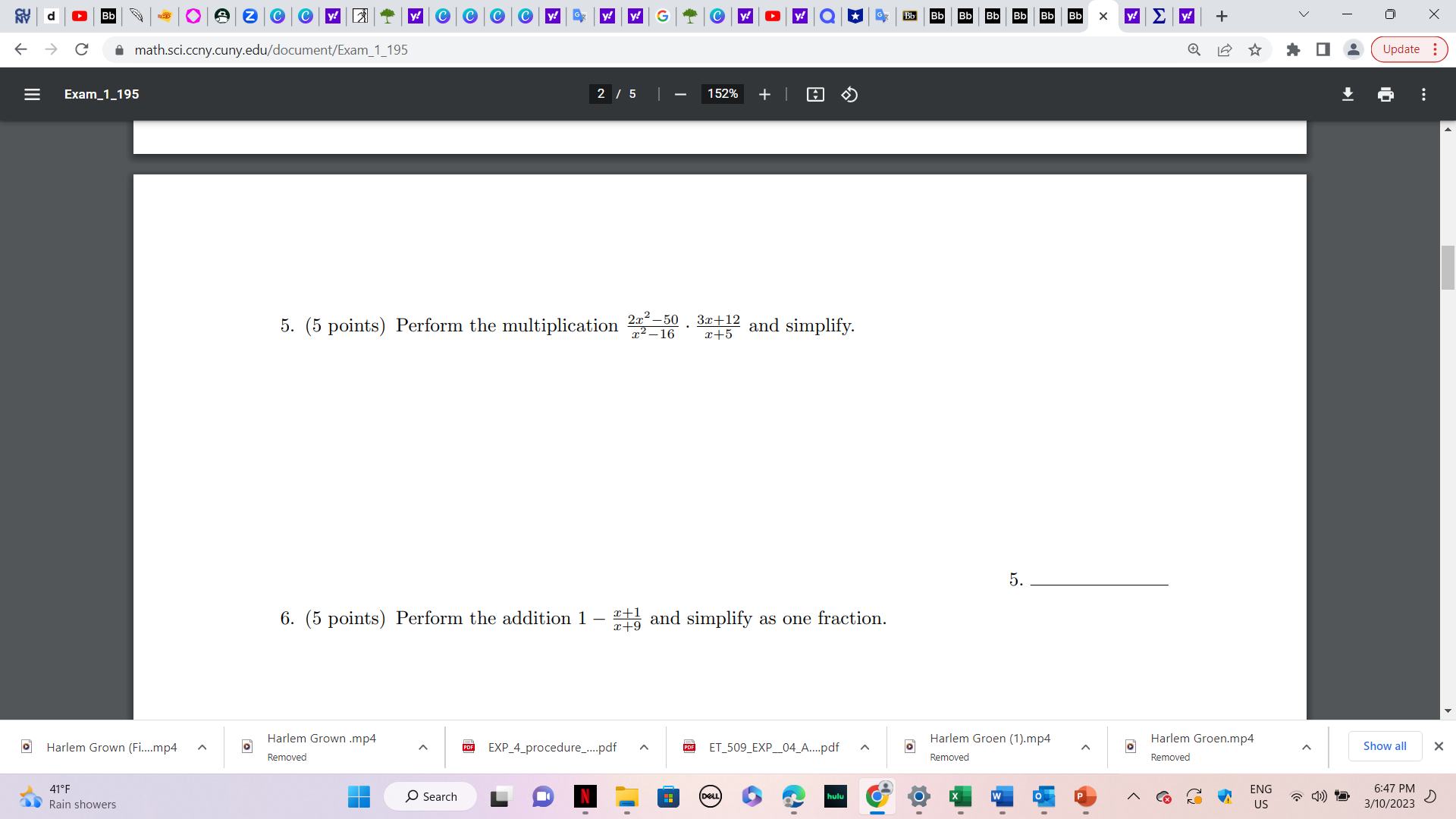 Groen.mp4 Harlem Grown (Fi..mp4 A EXP_4_procedure_....pdf PDF ET_509_EXP_04_A....pdf A Show all X