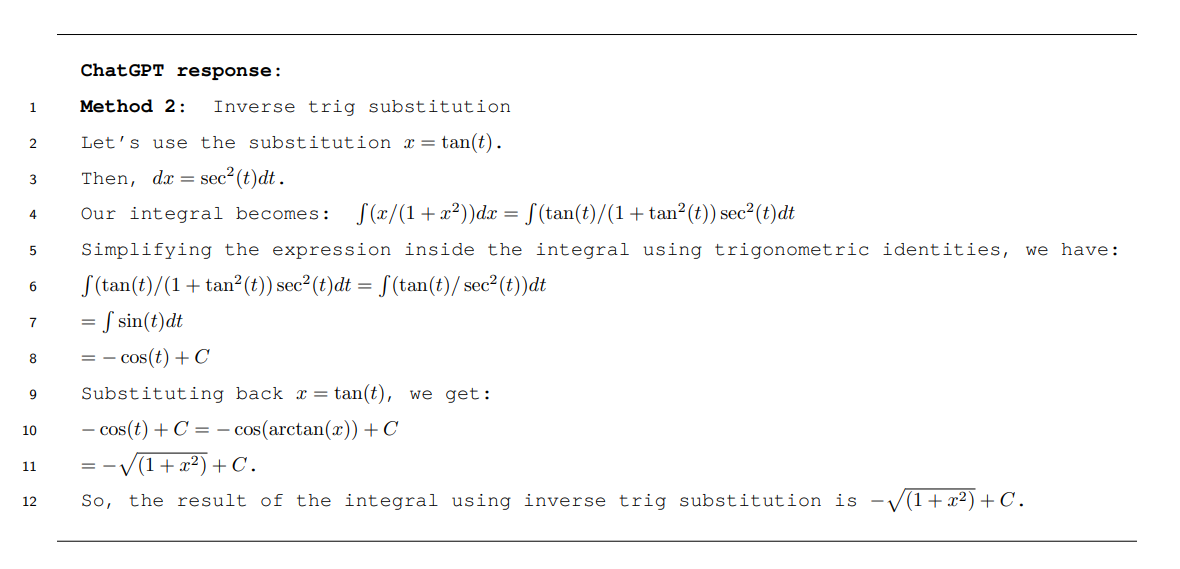 are the three different methods to integrate the function f(x) =x/(1+2). 2