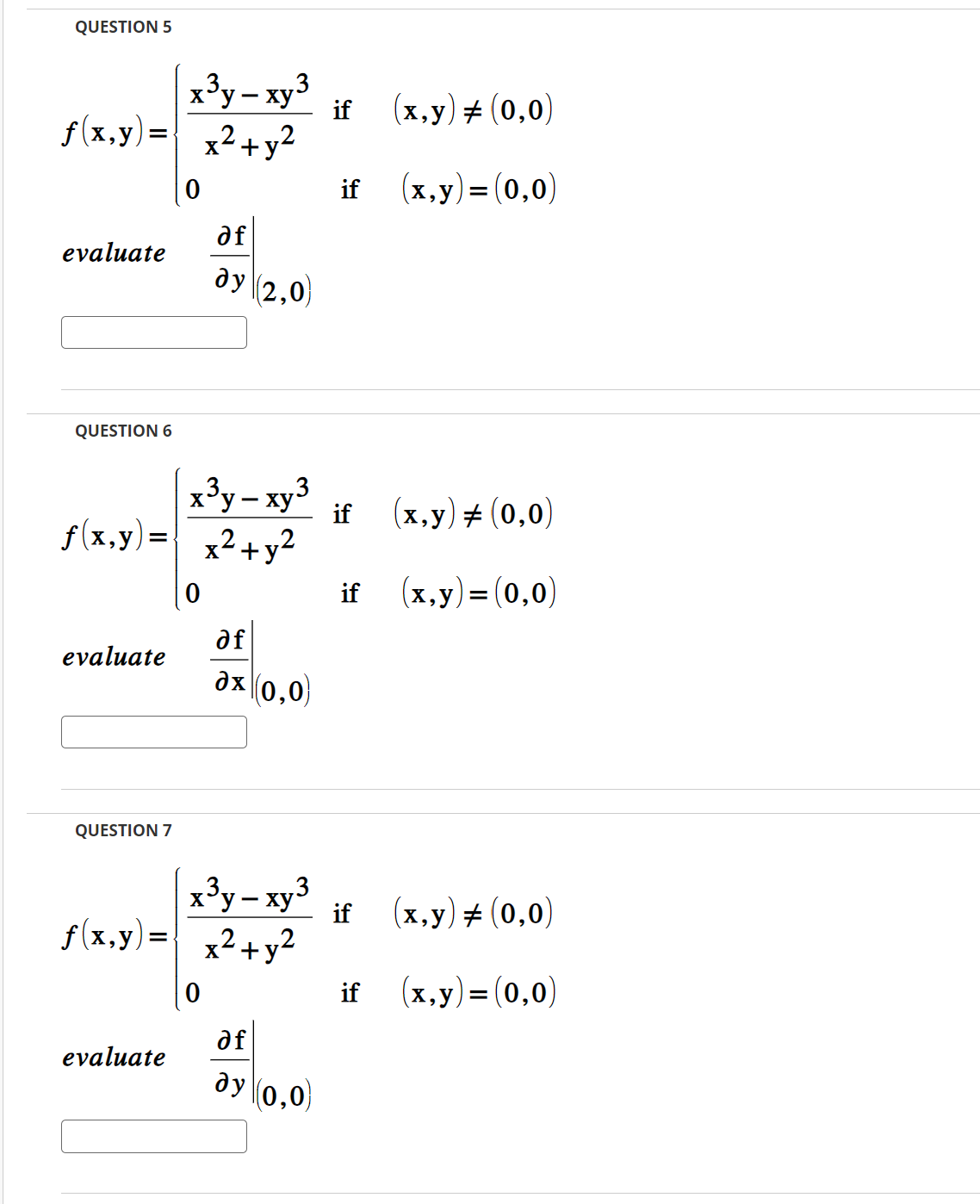 Evaluate lim ( x , y) - (0,0) (x 2 + y2)