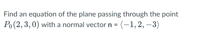 the plane passing through the paint PDQ, 31f D) with a normal