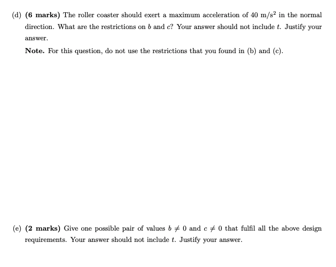 new ride. Your job is to design a specific part of the