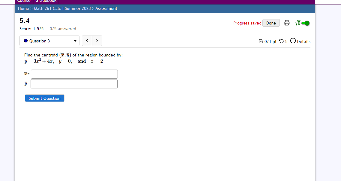 Score: 12/19 12/19 answered . Question 15 0/1 pt 05 # 2