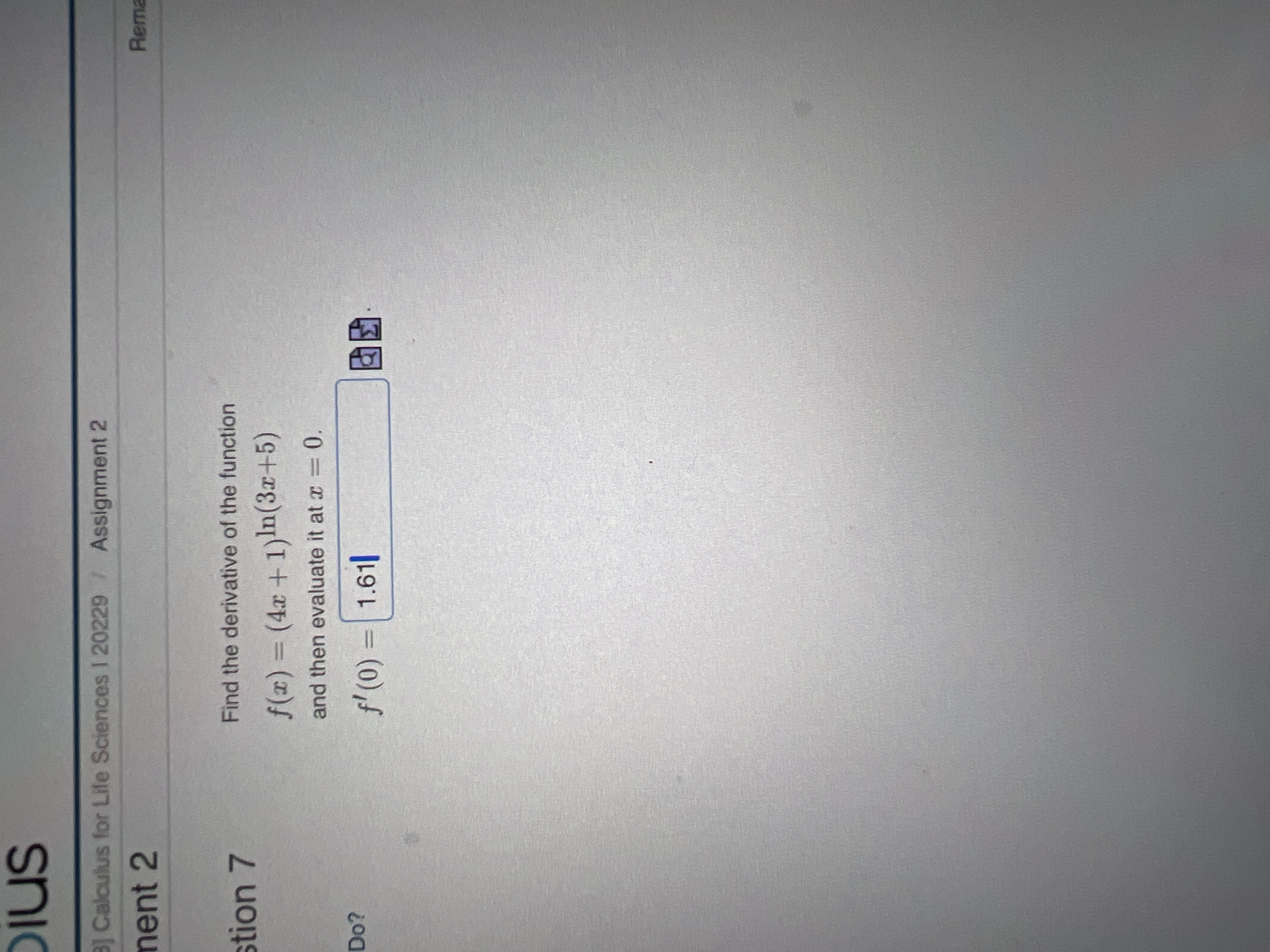 exact. Remember to write symbols like 7 and VI as pi and