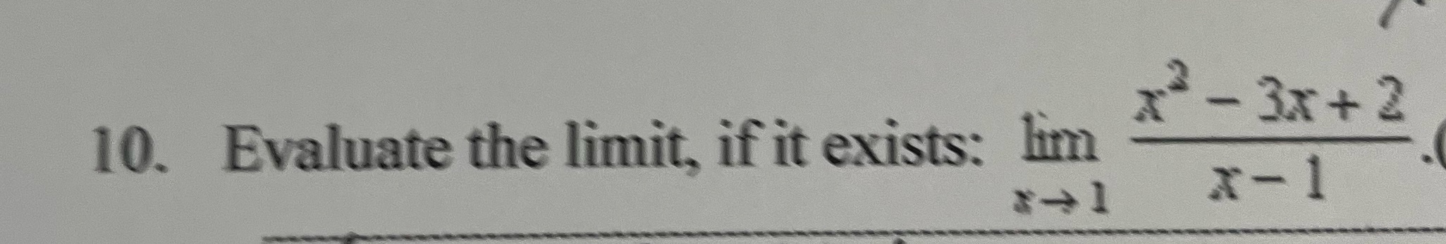 10. the limit, if it exists: hm