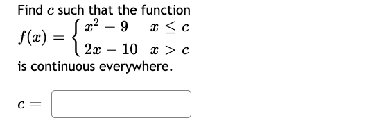 \fIf f (9:) is a function which is continuous everywhere, then