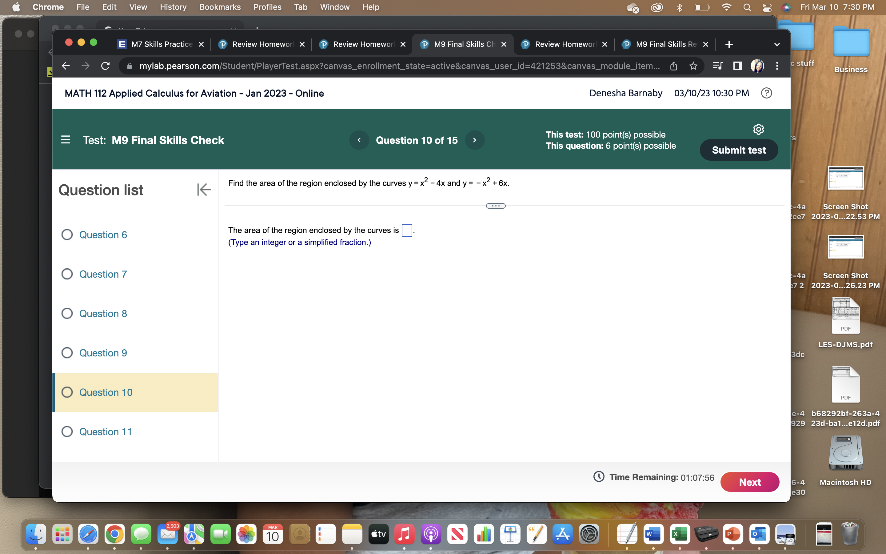 112 Applied Calculus for Aviation - Jan 2023 - Online Denesha Barnaby