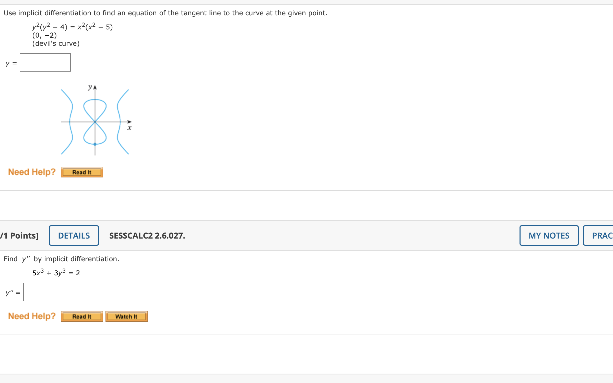 necessary (terms involving y wil always need the Chain Rule). Then solv