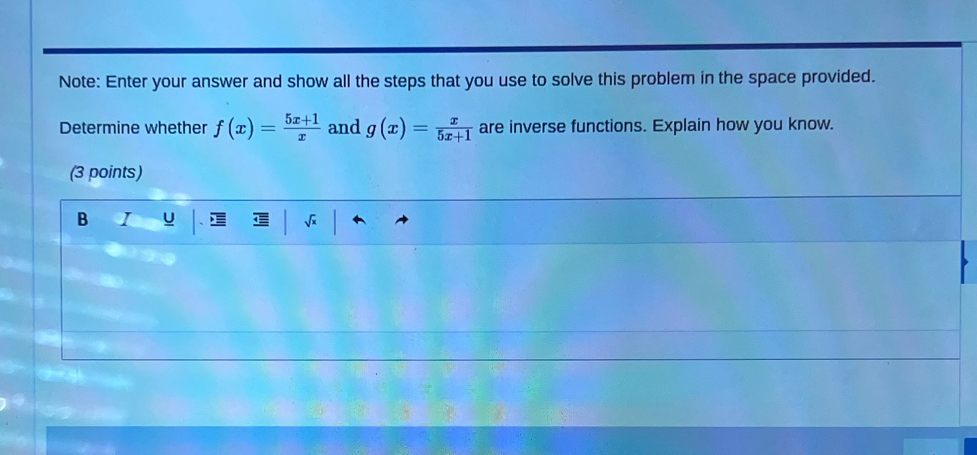  Show the work Note: Enter your answer and show all the