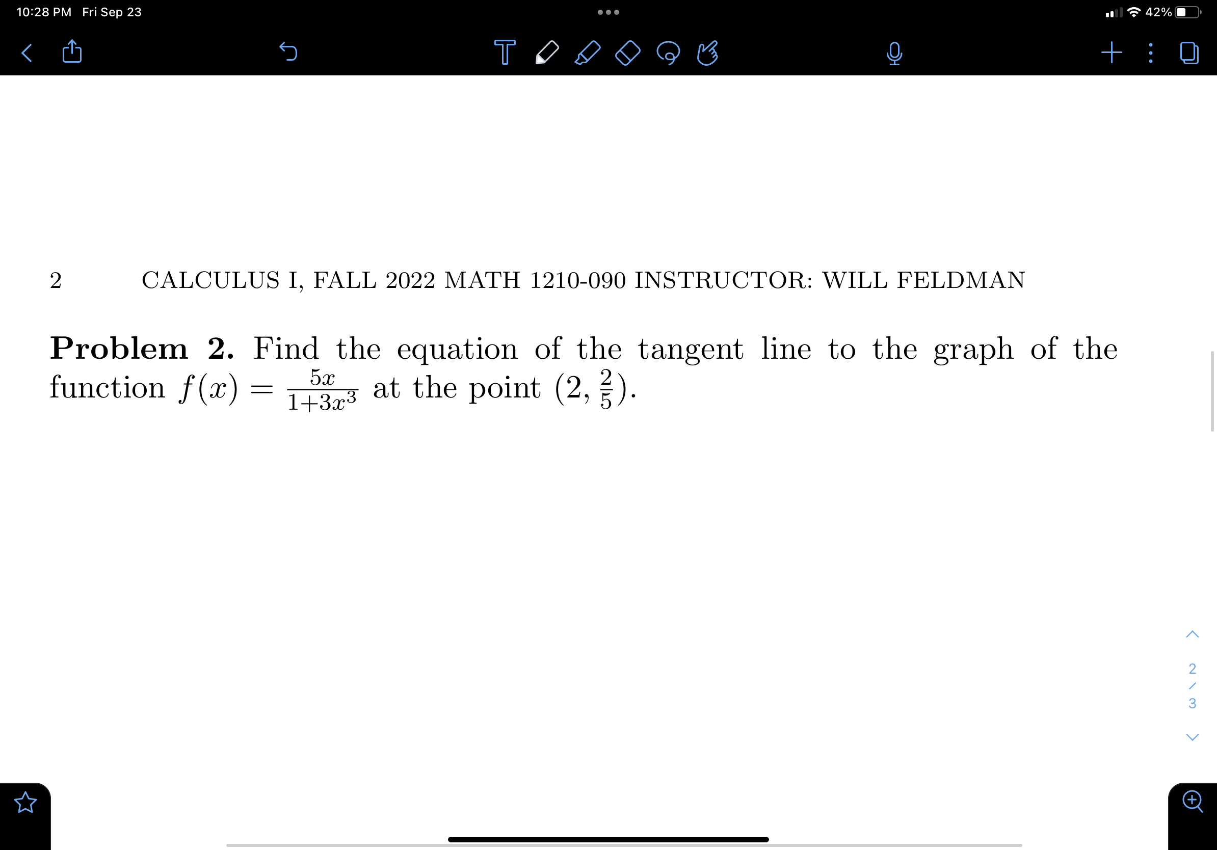 10:28 PM Fri sep 23 2 too o @ U CALCULUS 1,