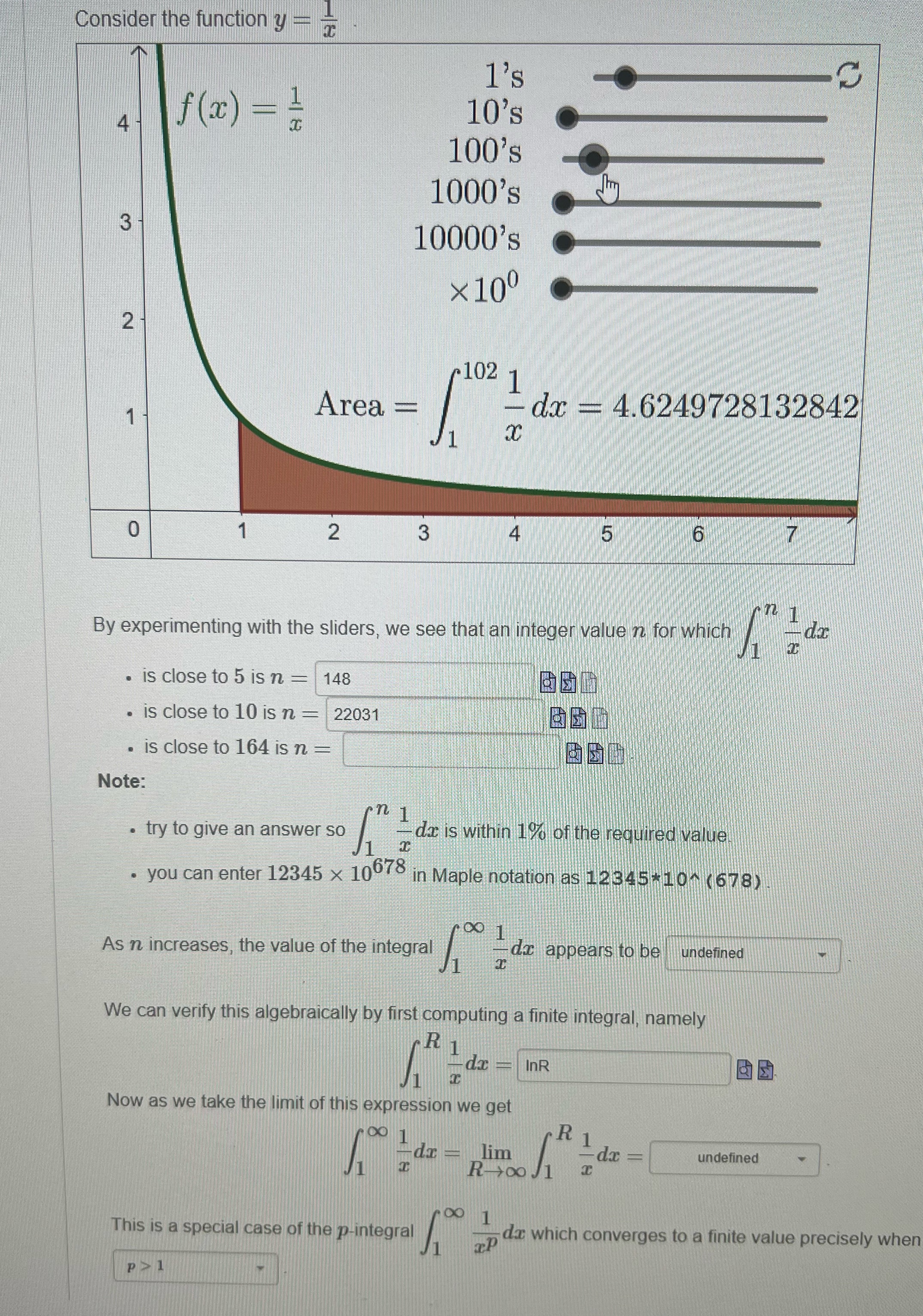 Only third question, thank you Consider the function y - 1's