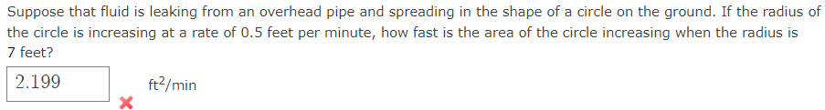 Suppose that fluid is leaking from an overhead pipe and spreading in